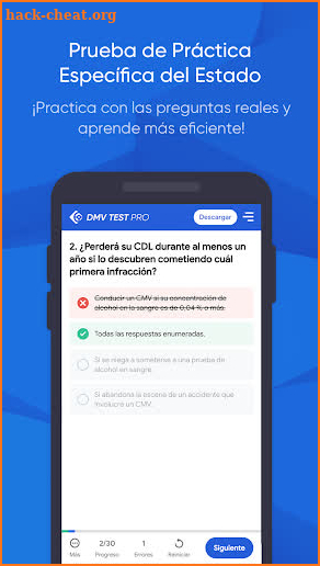 DMV Prueba de Práctica 2023 screenshot