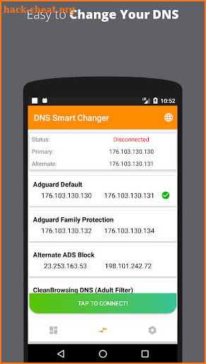 DNS Smart Changer - Web content blocker and filter screenshot