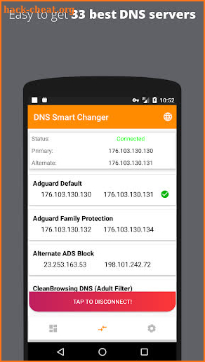 DNS Smart Changer - Web content blocker and filter screenshot