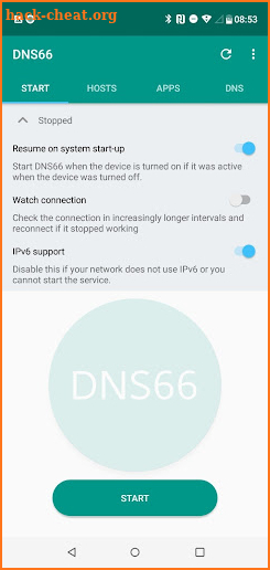 DNS66 Faster & Safer Internet screenshot