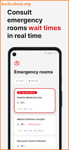 Doctr – ER wait times in Canad screenshot
