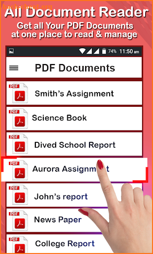 Documents reader:ebooks reader& pdf reader screenshot