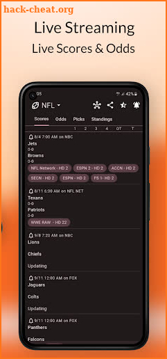 Dofu Live NFL NBA MLB NHL NCAA screenshot