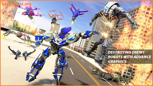 Dog Robot Transform: Real Drone Robot War screenshot