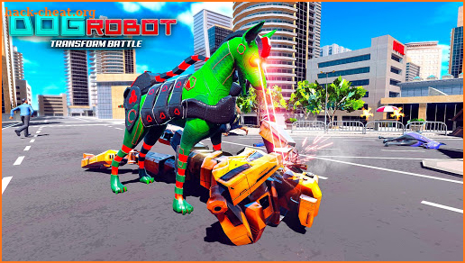 Dog Robot Transforming: robot shooting games screenshot