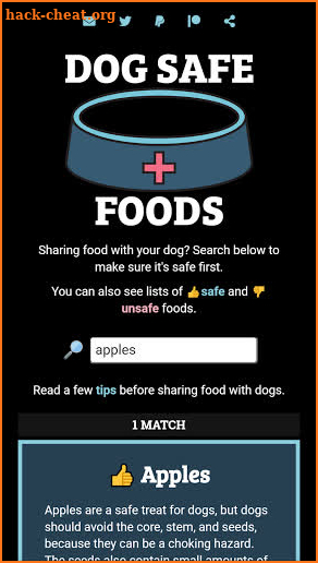 Dog Safe Foods (Premium) screenshot