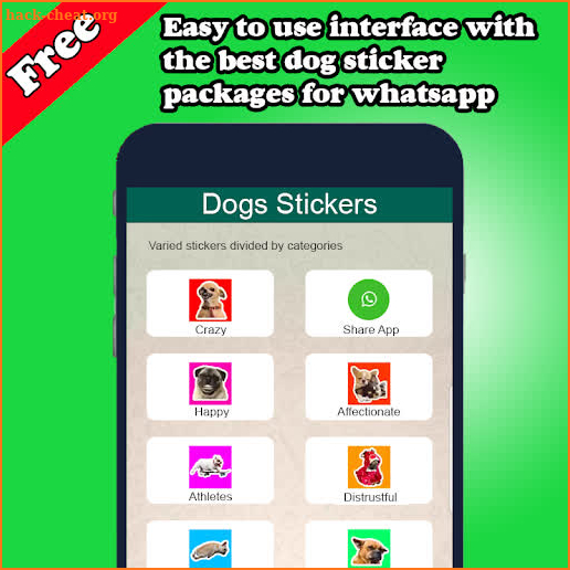 Dog Stickers Whatsapp WAStickerApps 2019 screenshot