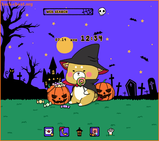 Dog Wallpaper Cute Halloween Shiba Theme screenshot