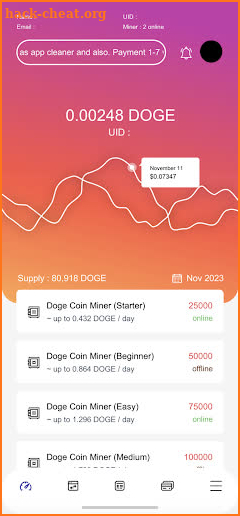 Doge Coin Miner screenshot