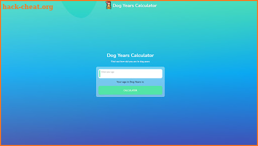 DogYears Calculator screenshot