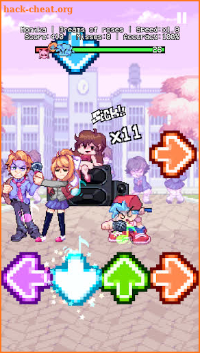 Doki Doki High school FNF mod screenshot