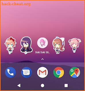 Doki Doki Sticker Widgets screenshot