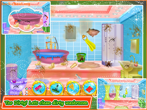 Doll House Clean House Cleanup Girls Games screenshot