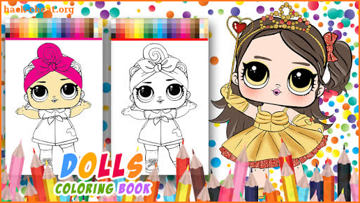 Dolls Coloring Book For kids screenshot