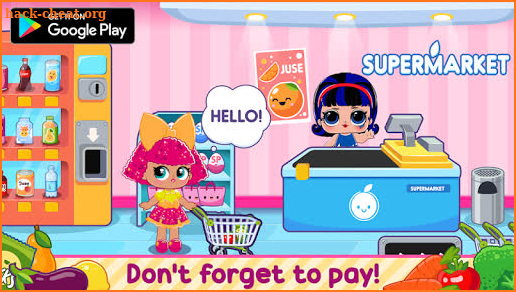 Dolls Surprise Eggs Grocery Store Supermarket screenshot