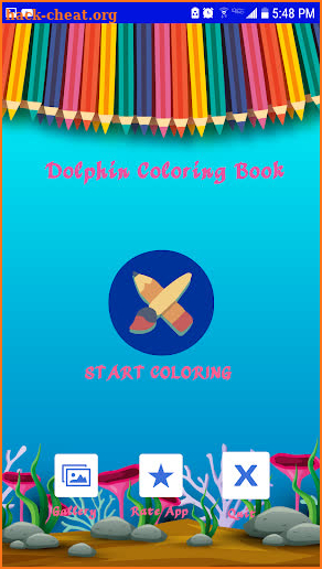 Dolphin Coloring Pages For Kid screenshot