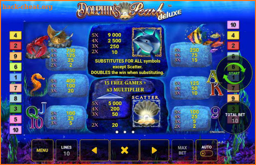 Dolphin Pearl Deluxe суперслот screenshot