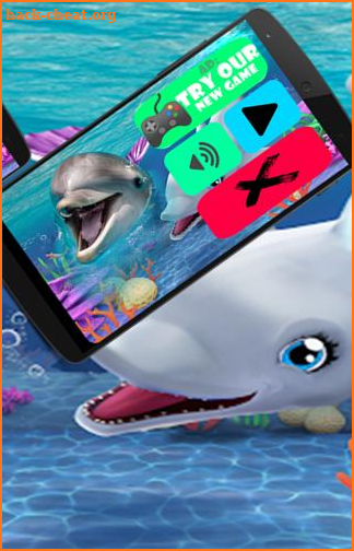 Dolphin Show Fun Game Aquarium Background screenshot