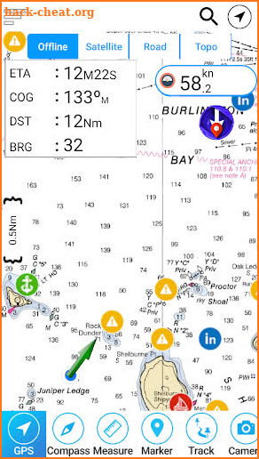 Don Pedro  - California Offline Fishing Charts screenshot