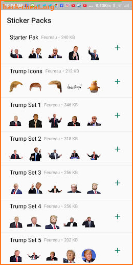 Donald Trump WAStickerApps Sticker for WhatsApp screenshot