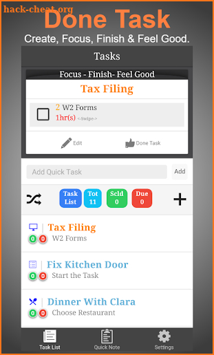 Done Task screenshot