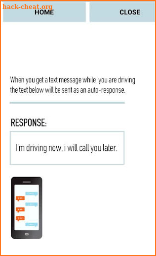 Don't text and drive! screenshot