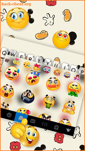 Doodle Cartoon Keyboard Theme screenshot