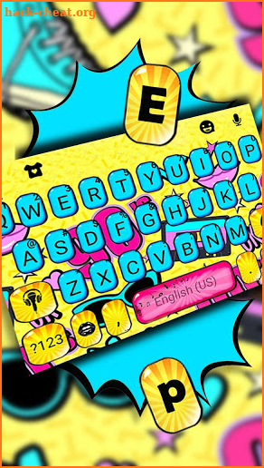 Doodle Graffiti 90s Keyboard Theme screenshot