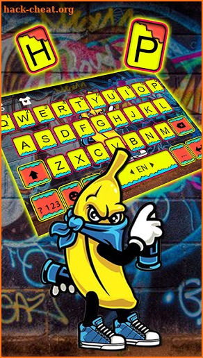 Doodler Mask Banana Keyboard Background screenshot