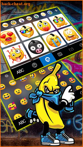 Doodler Mask Banana Keyboard Background screenshot