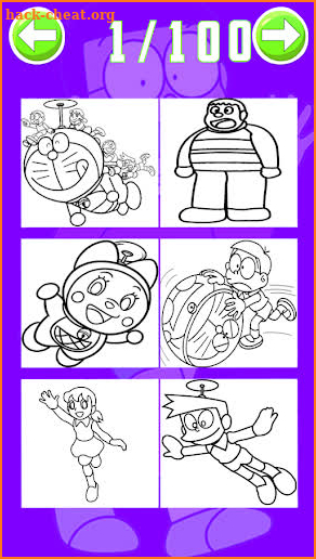 doramon coloring game screenshot