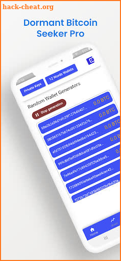 Dormant Bitcoin Seeker Pro screenshot