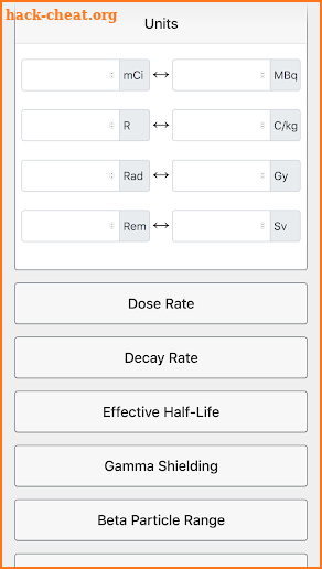 Dosimetry screenshot