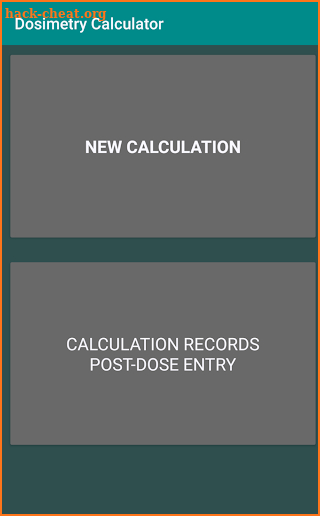 Dosimetry Calculator screenshot