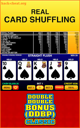 Double Double Bonus (DDBP) - Classic Video Poker screenshot