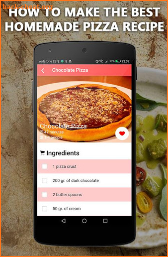 Dough and pizza recipes screenshot