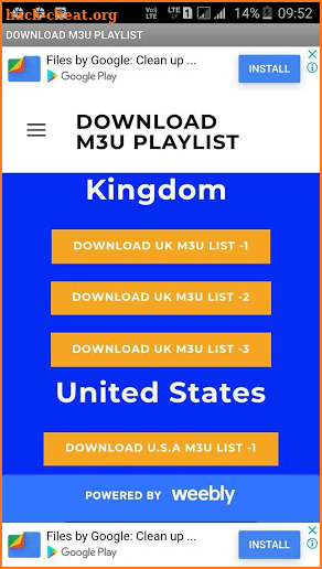 DOWNLOAD M3U PLAYLIST screenshot