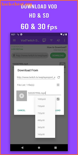 Download Twitch Videos - VOD & Clips Downloader screenshot