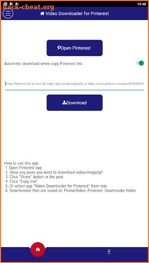 Download Video for Pinterest screenshot