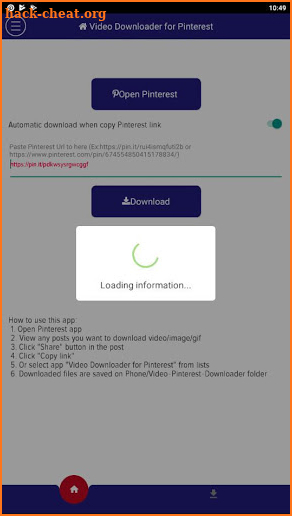 Download Video for Pinterest screenshot