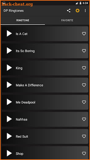 DP ringtones screenshot