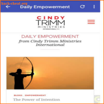 Dr. Cindy Trimm Ministries screenshot