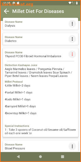 Dr. Khader vali's Millet Diet screenshot