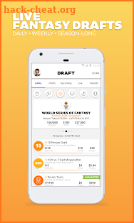 DRAFT: Daily & Season-Long Fantasy Sports Drafts screenshot