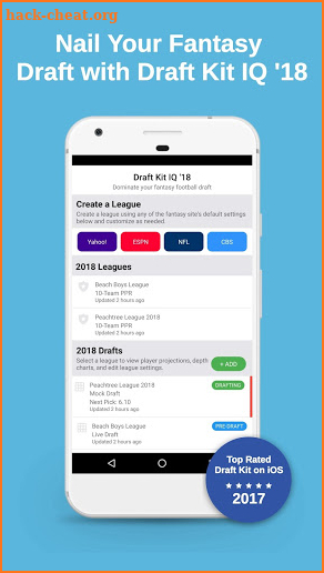 Draft Kit '18 for NFL - Fantasy Football Assistant screenshot