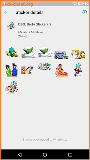 Dragon - Ball Super: BROLY (Stickers for WhatsApp) screenshot