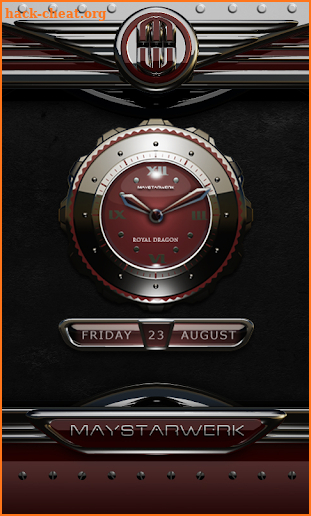 Dragon Clock Widget royal screenshot