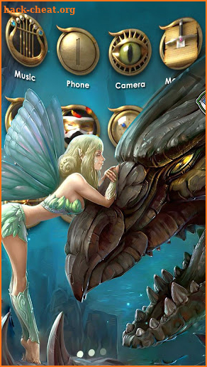 Dragon, Girl Themes, Live Wallpaper screenshot