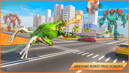 Dragon Robot Bike Game: Frog Gangster Wars screenshot