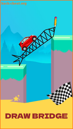 Draw 2 Bridge: Draw Save Car screenshot